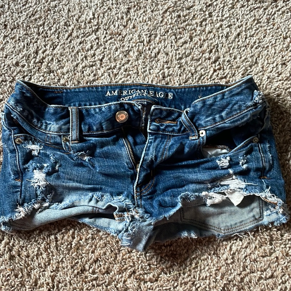 denim, American Eagle, size 6, short shorts